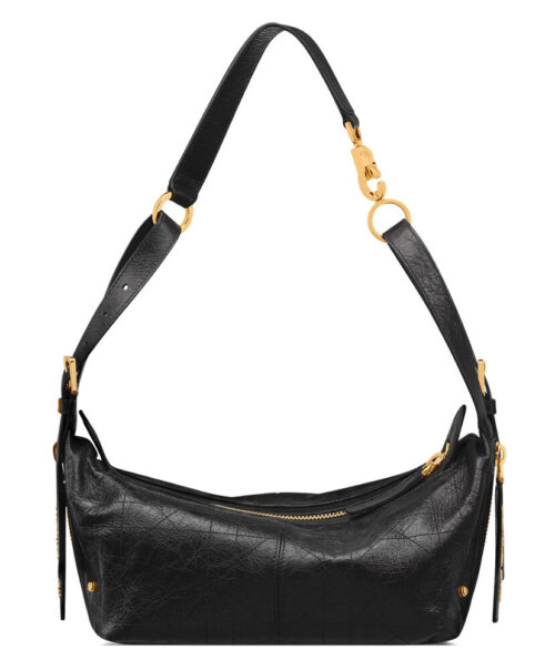 Christian Dior Small D-Journey Bag in Shiny Goatskin Black